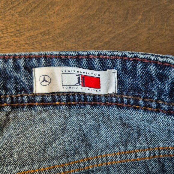 Lewis Hamilton x Tommy Hilfiger x Mercedes F1 Straight Leg Jeans Size 34 - Picture 3 of 14